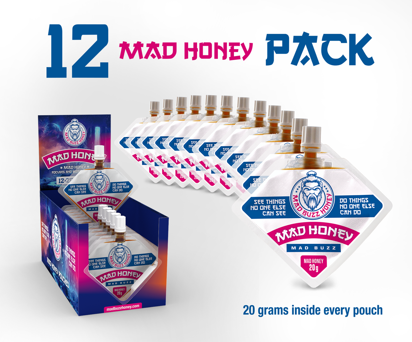 Mad Honey Pouch 12-Pack