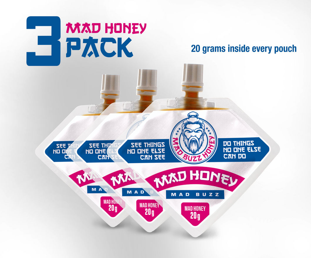 Mad Honey 20g Mad Buzz Pouch - 3 Pack